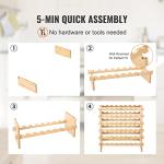 Modular Wine Rack for 72 Bottles - Bamboo