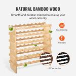 Modular Wine Rack for 72 Bottles - Bamboo