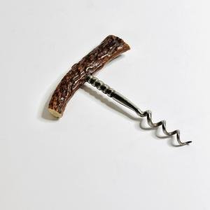 Vintage German Stag Horn Corkscrew Wine Opener