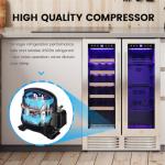 COWSAR 18 Bottle Dual Zone Wine Cooler
