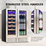 COWSAR 18 Bottle Dual Zone Wine Cooler