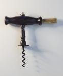 Antique Victorian Henshall Button Corkscrew and Brush