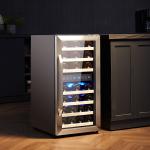 33-Bottle Dual Zone Wine Cooler with LED Light
