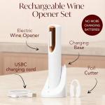 Electric Wine Opener Set with Charger & Cutter