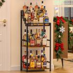Trapezoidal Liquor Cabinet Bar and Wine Rack