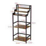 Trapezoidal Liquor Cabinet Bar and Wine Rack