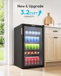 Compact Beverage Refrigerator for Wine and Soda