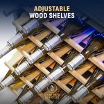 Compact 52-Bottle Wine Cooler in Black/Steel