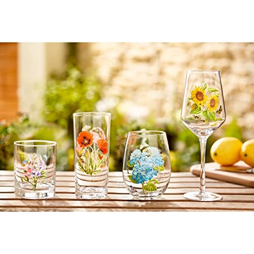 Botanic Garden Stemless Wine Glasses | Set of 4