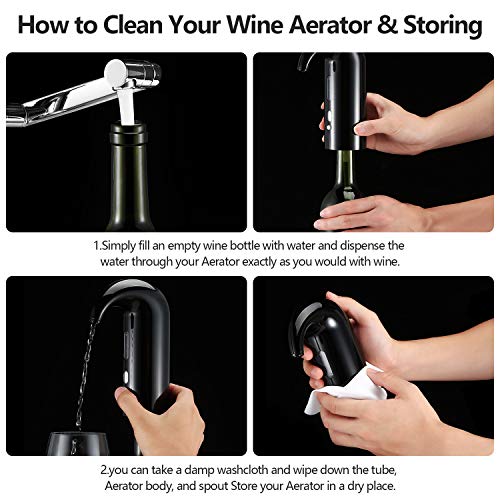 Electric Wine Aerator and Dispenser Set