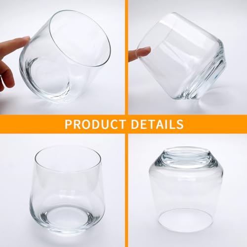 Stemless Wine Glasses Set - 12-Piece Wine Gifts