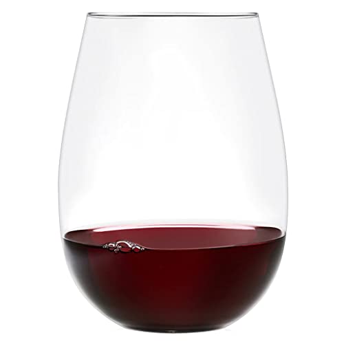 Award-Winning Stemless Wine Glasses, 6-Pack, 17oz
