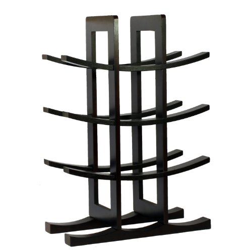 oceanstar 12-Bottle Dark Espresso Bamboo Wine Rack WR1132