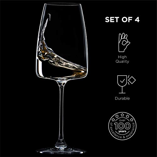 White Wine Glass Set - 14oz - Square & Stemmed