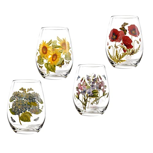 Botanic Garden Stemless Wine Glasses | Set of 4