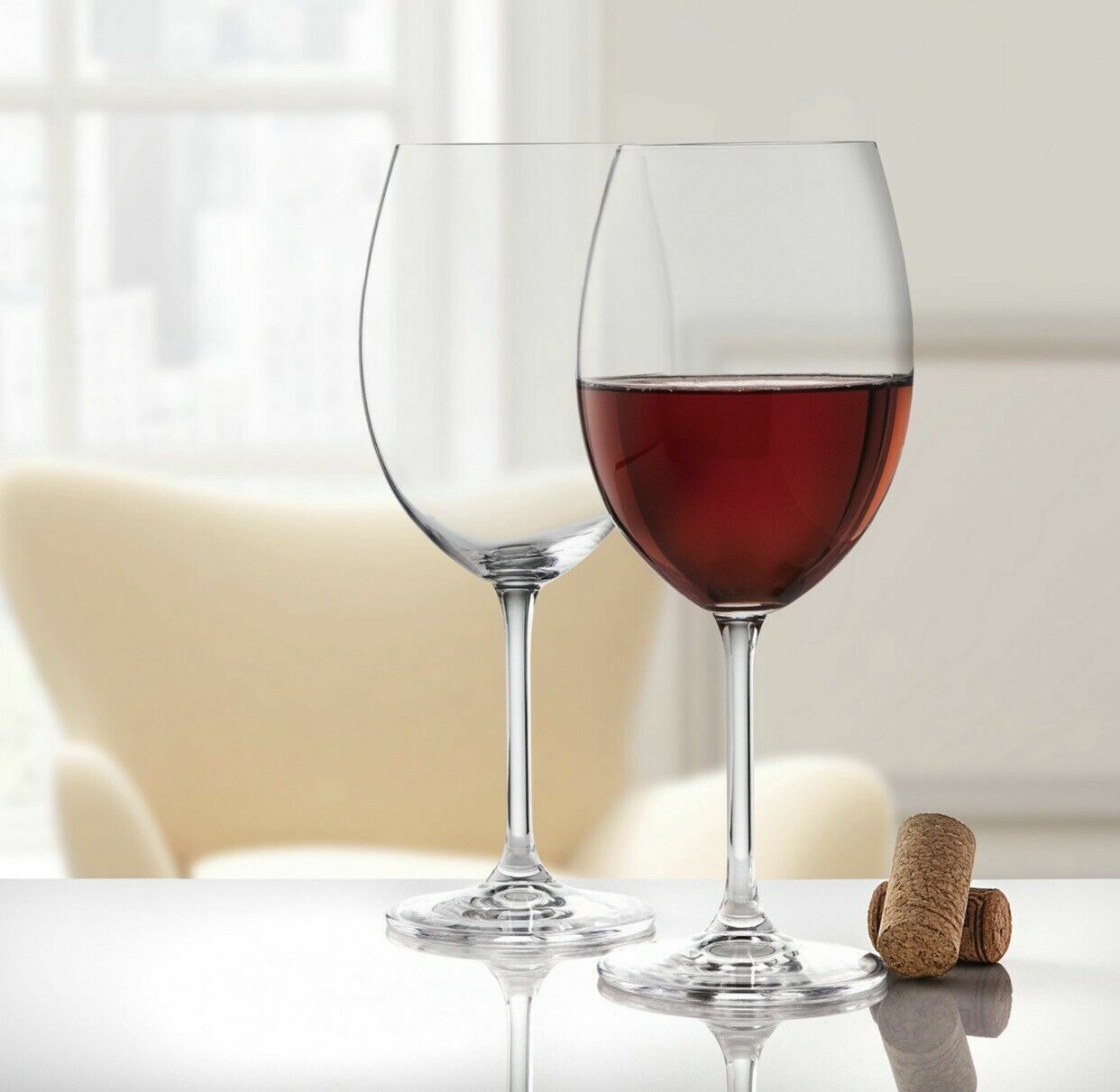 Godinger Crystal Wine Glasses (Set of 4)