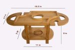 Stylish Bamboo Wine and Cheese Board Set