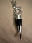 Unique Silver Deer Wine Bottle Cork Gift