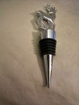 Unique Silver Deer Wine Bottle Cork Gift
