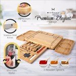 Elegant Charcuterie Board Set with Wine Markers