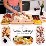 Elegant Charcuterie Board Set with Wine Markers