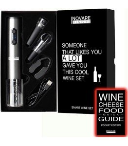 Unique Wine Pairing Guide & Electric Opener Set