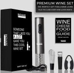Unique Wine Pairing Guide & Electric Opener Set