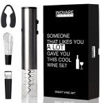 Unique Wine Pairing Guide & Electric Opener Set