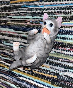 Gray Kitten Wine Bottle Holder - Unique Décor