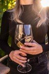 Handmade Blue Wine Glasses - Set of 4