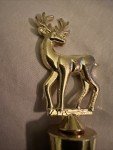 Gold Metal Deer Wine Bottle Cork Gift