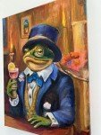 Frog in a Tuxedo Oil Painting Wall Art