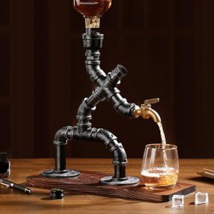 Steampunk Whiskey Dispenser & Unique Wine Gift