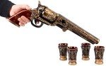 Stylish 600ml Decanter Set with Bullet Shot Glasses