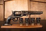 Stylish 600ml Decanter Set with Bullet Shot Glasses