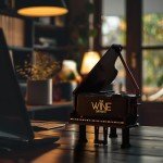 Piano-Shaped Decanter for Whisky and Wine Gift