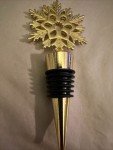 Unique Gold Snowflake Wine Bottle Cork