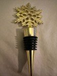Unique Gold Snowflake Wine Bottle Cork