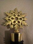 Unique Gold Snowflake Wine Bottle Cork