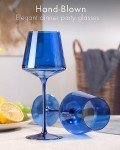 Colorful European Square Wine Glass Set