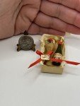 Miniature Vintage Dollhouse Wine and Flower Gift