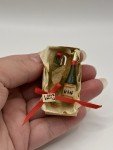 Miniature Vintage Dollhouse Wine and Flower Gift