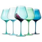 Tropical Hawaii Beach Wine Glass Set - 5 Pieces