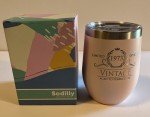 Personalized 1973 Stemless Wine Tumbler - Pink