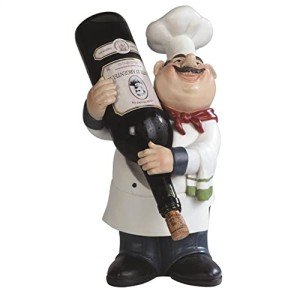 14" Chef Wine Rack Bottle Holder for Dining