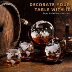 Whiskey Decanter Set with Globe Glasses