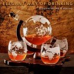 Whiskey Decanter Set with Globe Glasses