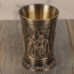 Unique Vintage Egyptian Copper Wine Cup Gift