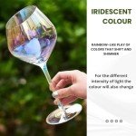 Iridescent Wine Glass Set for Wine Lovers