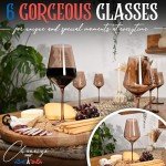 Elegant Hand-Blown Crystal Wine Glasses - 18 oz